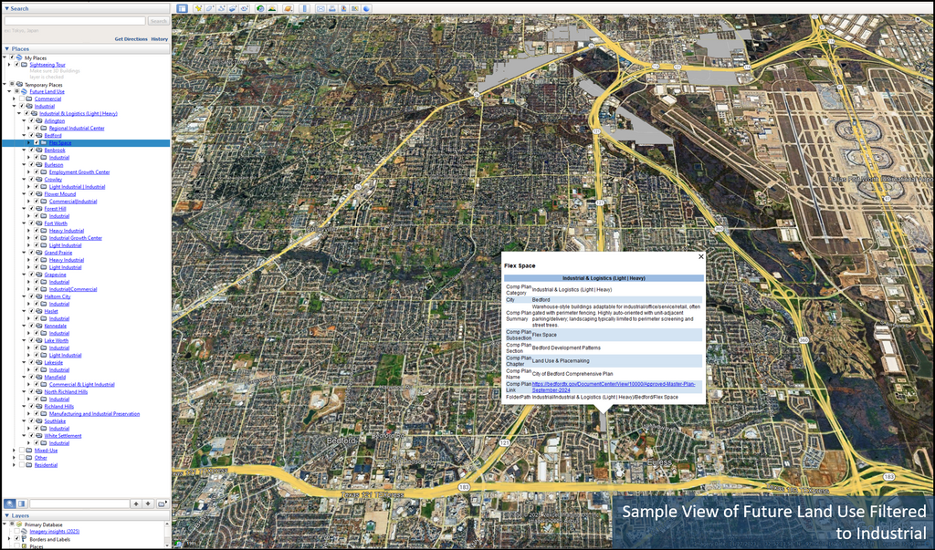 Tarrant County Zoning & Land Planning Dataset with Tax Parcel & Environmental Data