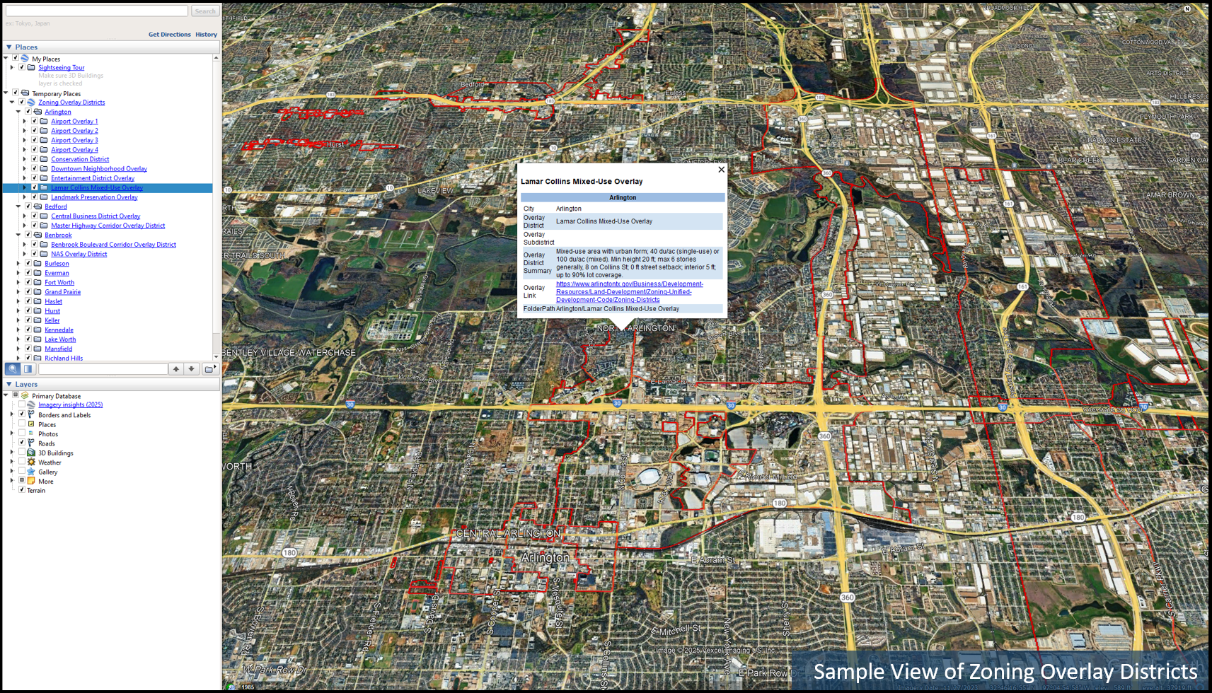 Tarrant County Zoning & Land Planning Dataset with Tax Parcel & Environmental Data